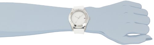 Tommy Hilfiger Women's<span class=hidden_cl>[zasłonięte]</span>17811 Sport Stainless Steel White Silicon Watch