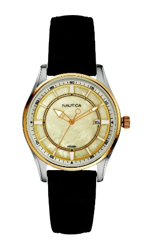 Nautica Women's N13007M NCT 500 Date Brown Leather Watch