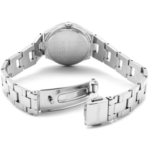 Seiko Women's SXDC47P1 Silver Dial Stainless Steel Watch