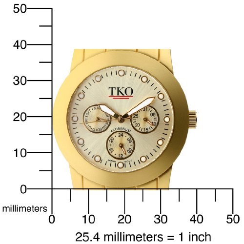 TKO ORLOGI Women's TK568-G Aluminum Gold Watch